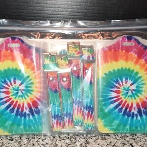 4 Pack Luggage Tags for Suitcase's. Suitcase Name Tags Identifiers. Colorful.